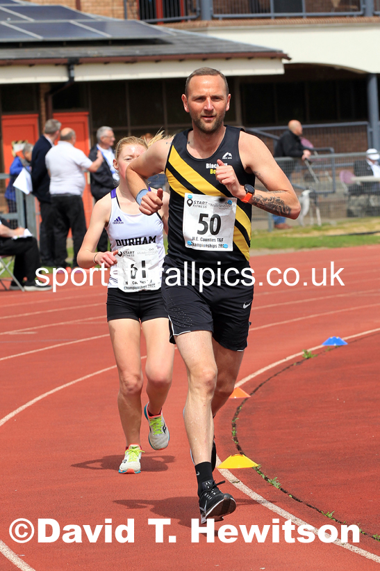 2022 North Eastern Counties AA 10000 metres Champs., Chester le Street, Sat,. May 21st. Photo: David T. Hewitson/Sports for All Pics